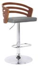 Armen Living Adele Grey Swivel Bar Stool-0