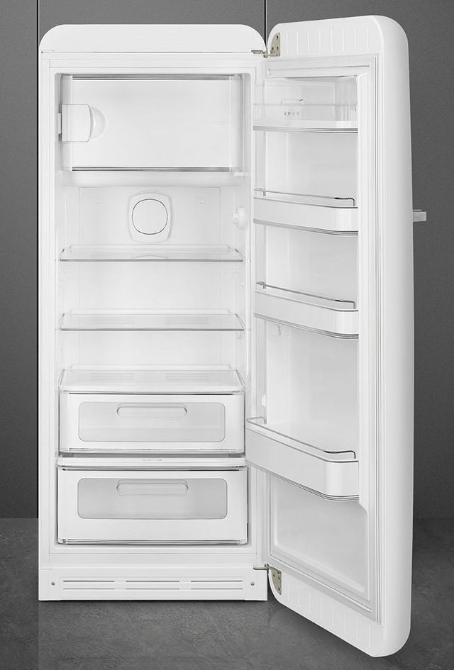 Smeg 50's Retro Style 9.9 Cu. Ft. Matte White Compact Refrigerator-2