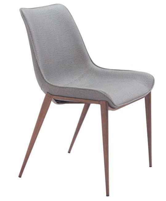 Zuo® Modern Magnus Slate Gray/Walnut Dining Side Chair-0