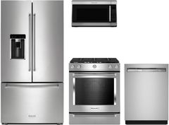 KitchenAid® 4 Piece Stainless Steel Kitchen Package
