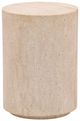 Dovetail Furniture Sol Faux Travertine Concrete Outdoor End Table-0