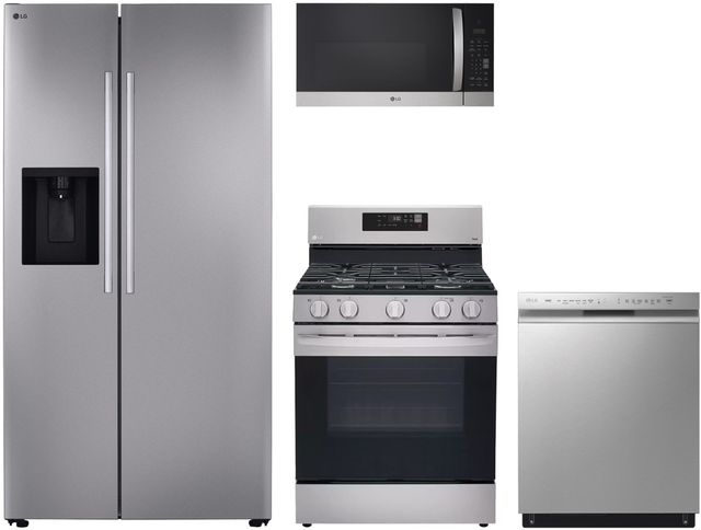 LG 4 Piece Stainless Steel Gas Kitchen Package-0