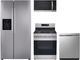 LG 4 Piece Stainless Steel Gas Kitchen Package-0