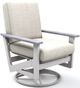 Telescope Casual Wexler Cushion Chat Height Swivel Rocker with Rustic Arms-0