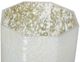A & B Home White Frosted Mercury Glass Octagonal Candle Holder-3