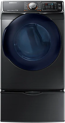 Samsung 7.5 cu.ft Black Stainless Front Load Electric Dryer-0