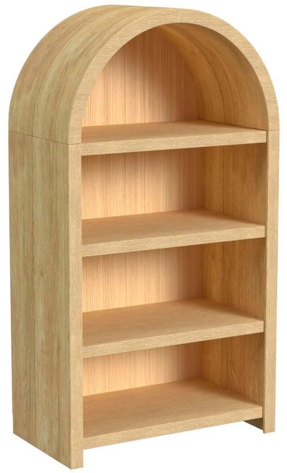 Elements International Ridgemont Natural Open Bookcase-0