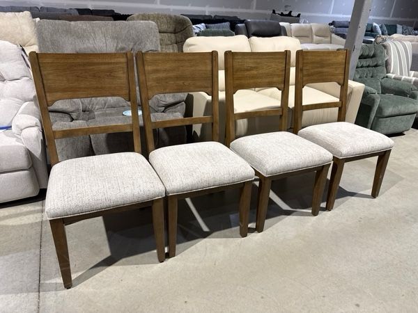 Clearance Signature Design by Ashley® Set of 4 Cabalynn Light Brown/Oatmeal Dining Side Chair-0