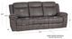 Powell® Galloway Stone Gray Manual Reclining Sofa-3