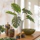 Uttermost® Muse Green/White Monstera Centerpiece-1