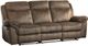 Homelegance® Aram Brown Manual Double Reclining Sofa-0