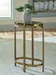 Signature Design by Ashley® Porterville Glass Top Accent Table with Gold Base-3