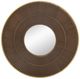 A & B Home Brown/Gold Carved Mirror-1