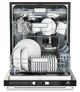 FORNO® Romano Espresso 24" Black and Antique Brass Top Control Built In Dishwasher -1