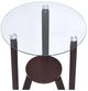 ACME Furniture Darby Glass Top End Table with Dark Walnut Base-4