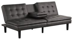 Furniture of America® Eidsberg Gray Futon Sleeper Sofa