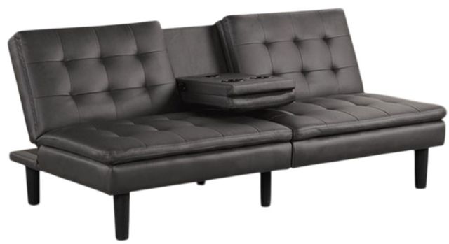 Furniture of America® Eidsberg Gray Futon Sleeper Sofa-0