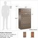 Ameriwood Home Ellwyn Saint Walnut 5 Drawer Dresser-4