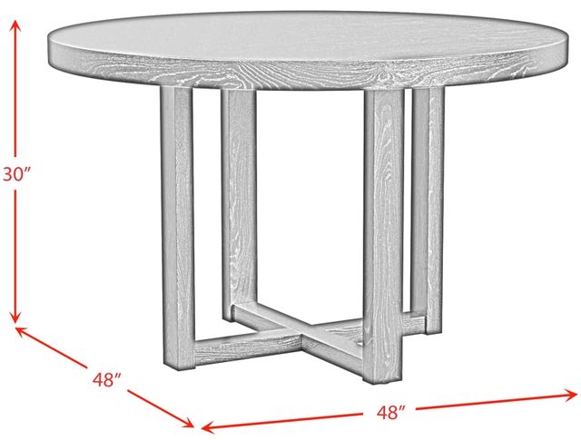Elements International Bahama Breeze Black Round Dining Table-2