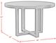 Elements International Bahama Breeze Black Round Dining Table-2