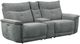 Homelegance® Tesoro Dark Gray Double Power Reclining Loveseat with Center Console and Power Headrests-0