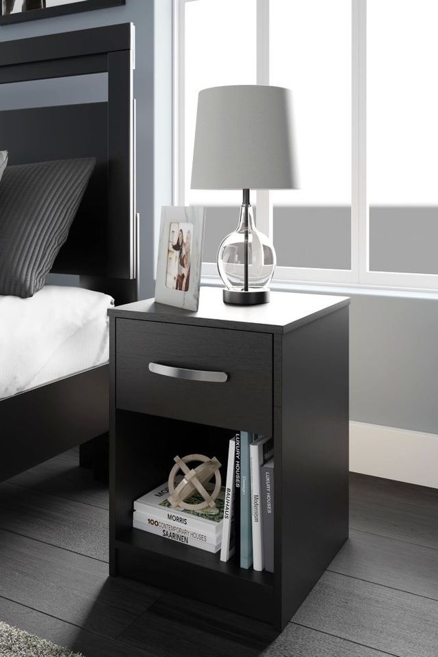 Signature Design by Ashley® Finch Black Nightstand-4