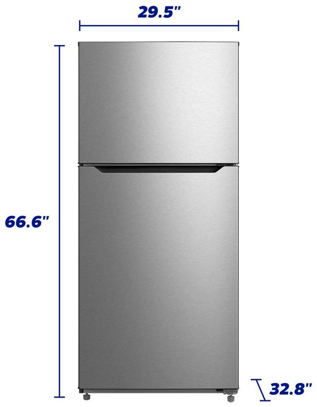 Element® 30 in. 20.5 Cu. Ft. Stainless Steel Top Freezer Refrigerator -3