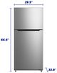 Element® 30 in. 20.5 Cu. Ft. Stainless Steel Top Freezer Refrigerator -3