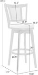 Armen Living Isla Amber Glow/Dune Swivel Counter Stool-3