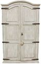 Million Dollar Rustic Frosted White Full Door Accent Cabinet-0