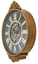 YHD Black/Gold Vintage Crown Gear Clock-1