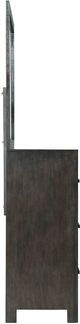 Elements International Shelby Dark Walnut Dresser & Mirror Set-2