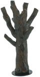 A & B Home Rustic Brown Polyresin Tree Statuary with Round Base-3