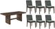 New Classic® Home Furnishings Kody 7-Piece Dark Walnut/Forest Green Rectangle Dining Table-0