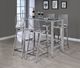 Coaster® Tolbert Chrome Bar Table with Glass Top-3