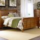 Liberty Furniture Grandpas Cabin Aged Oak California King Sleigh Bed-1