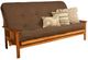 Kodiak Furniture Monterey Linen Cocoa/Butternut Queen Futon with Mattress-0