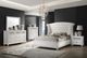Coaster® Barzini White Wingback Tufted Eastern King Bed -1