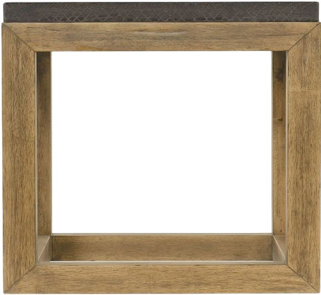 Hooker® Furniture Big Sky Furrowed Bark End Table with Vintage Natural Base-2