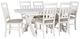 Powell® Turino 7-Piece Distressed White/Tan Dining Table Set-0