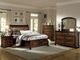 Mazin Furniture Cumberland Brown Cherry Full Sleigh Bed-1