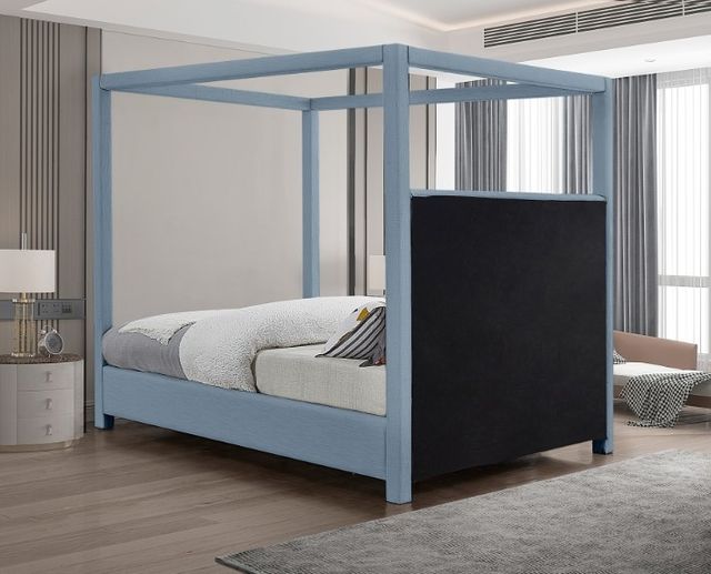 Meridian Furniture Emerson Light Blue King Bed-5