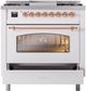Ilve® Nostalgie II Series 36" Custom RAL Color Pro Style Dual Fuel Range-3