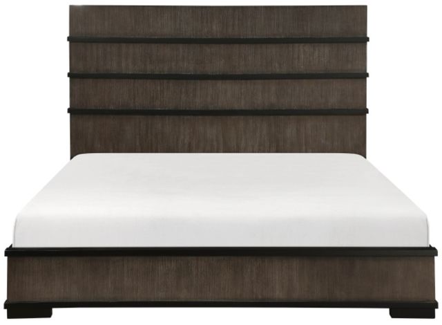Homelegance® Acworth Black/Brownish Gray Queen Panel Bed-2