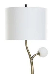 StyleCraft Black/Charity Gold Floor Lamp-1