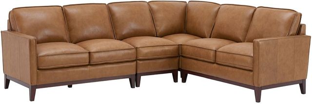 Leather Italia™ Georgetowne Newport 4-Piece Camel Sectional Set-0
