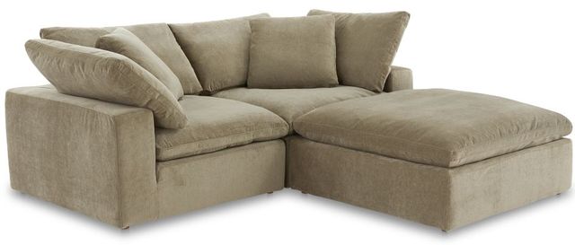 Moe's Home Collection Terra Condo Nook 3-Piece Desert Sage L-Shaped Modular Sectional and Ottoman-0