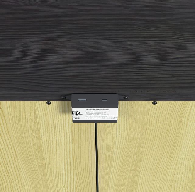 Elements International Tobias Black Nightstand-4