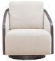 Liberty Furniture Nora Dark Brown/Nathan Ginger Swivel Accent Chair-2