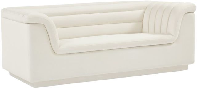 Meridian Furniture Cascade Cream Velvet Loveseat-0